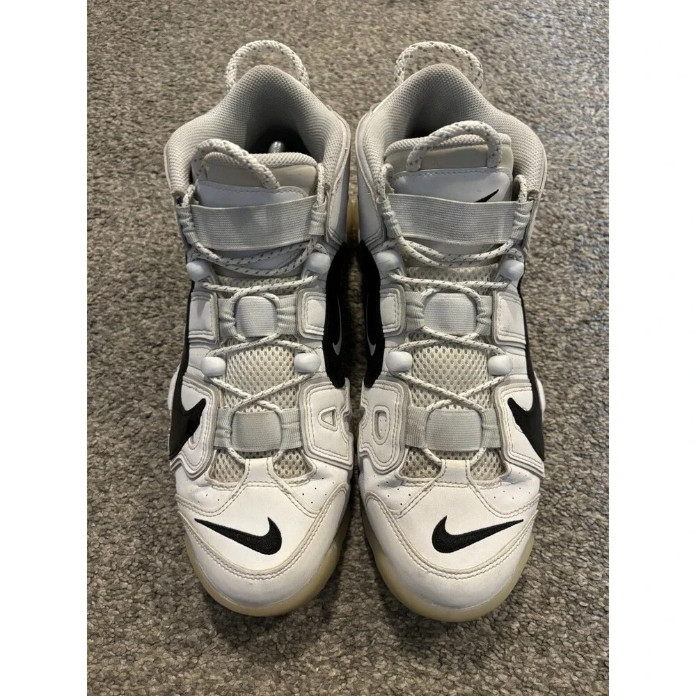 Nike Air DQ5014-100 More Uptempo 96  White Mesh Leather Sneakers Men's 11.5M